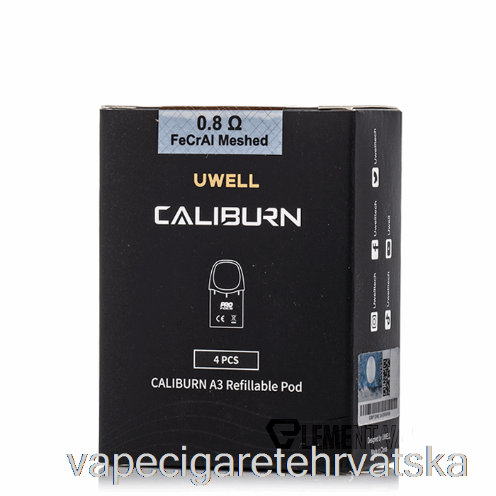Vape Hrvatska Uwell Caliburn A3 Replacement Pods 0.8ohm A3 Fecral Meshed Pods